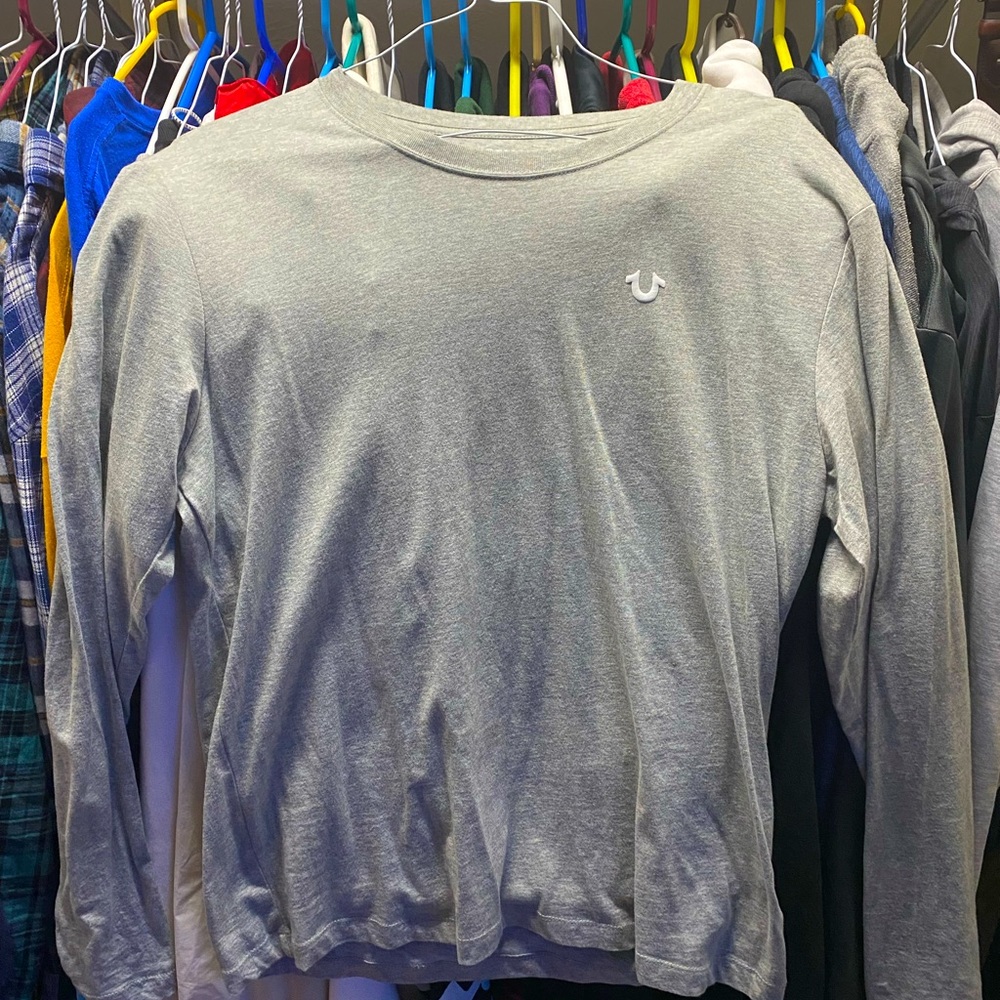 True Religion Mens Long Sleeve Tee Size L